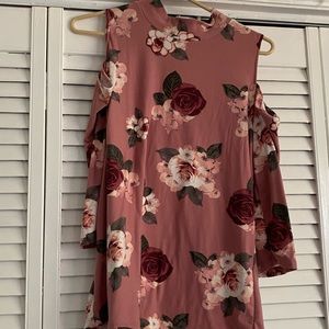 Pink rose top, size L